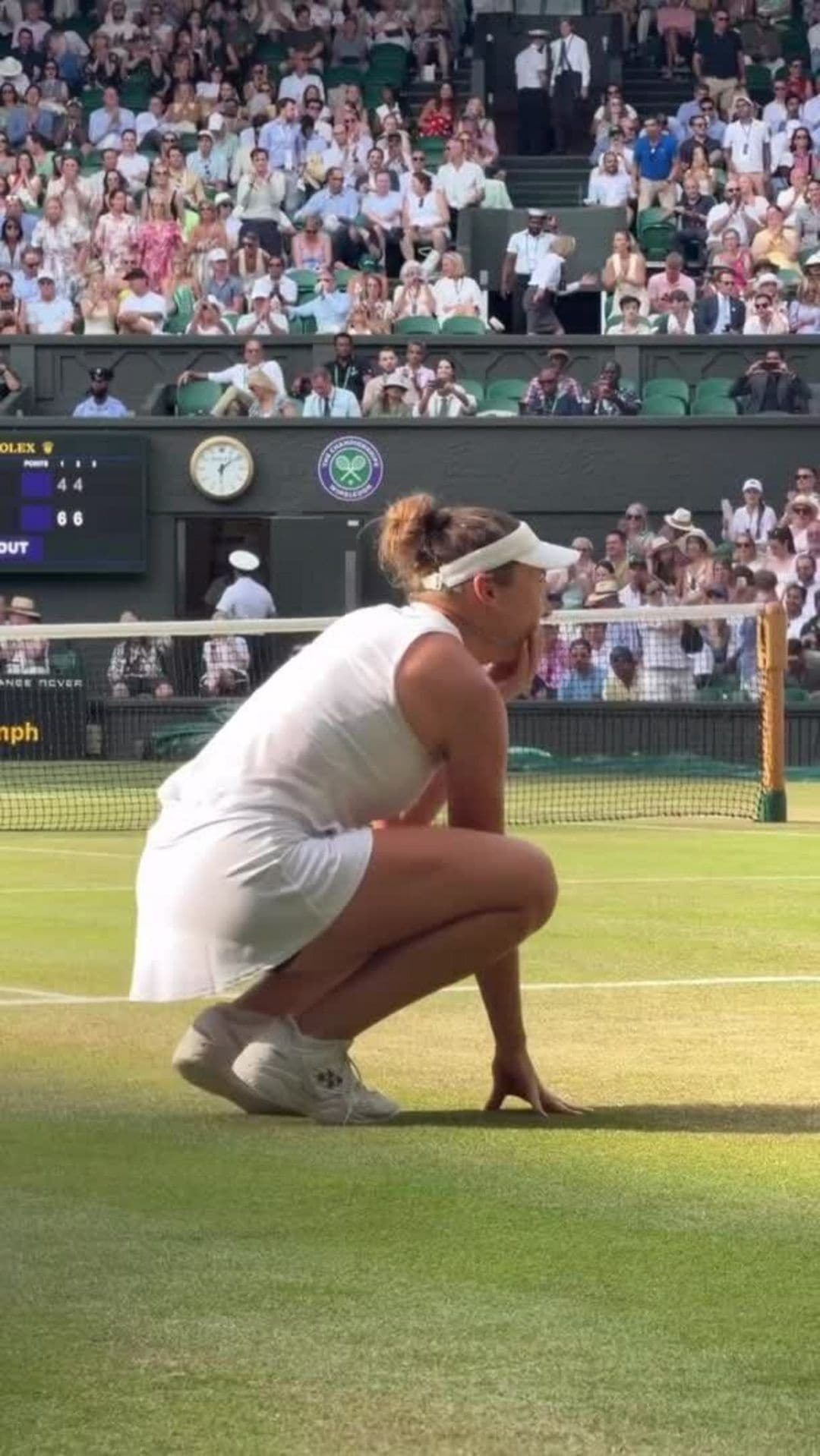 Emoce Lindy Noskové po postupu do finále Wimbledonu