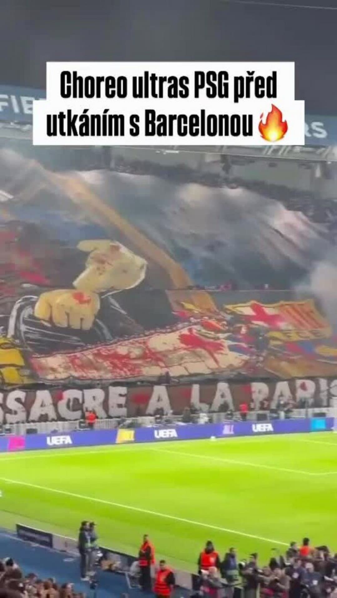 Choreo v Paříži, na které si stěžuje Barcelona